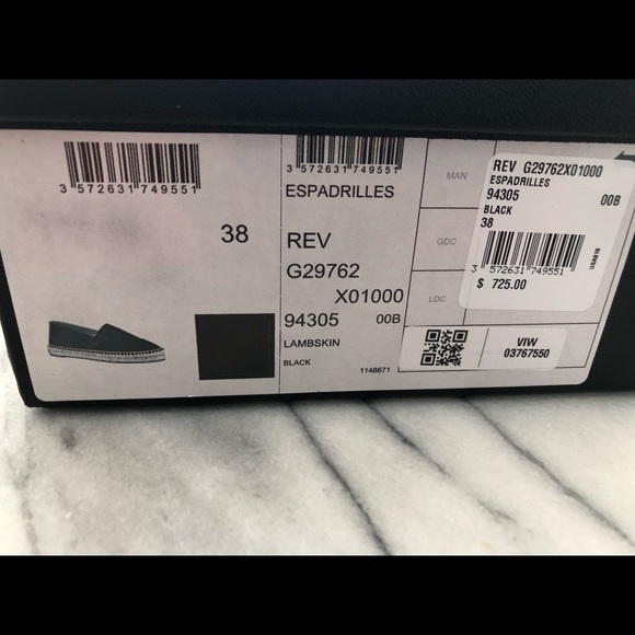 Chanel black leather espadrilles - Picture 9 of 9